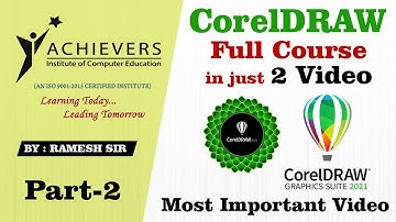 CorelDraw Full Course video | CorelDraw Complete Course Tutorial | Part-2