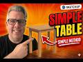 Build a simple table in SketchUp (BeginnerProject)