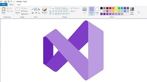 How to draw the Visual Studio logo using MS Paint | How to draw on your computer