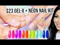 Neon Summer 2022 ☀️ EASY GEL-X NAILS ☀️ AFFORDABLE AMAZON KITS | Nail Tutorial