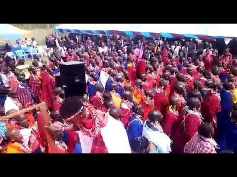 Maasai Community Praising God In The Village