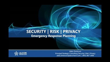 Alcor Webinar | How to leverage Emergency Response Management Apps