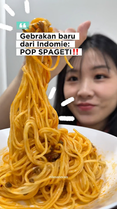 BARU dari Indomie: POP SPAGETI‼️ #food #noodles #shorts