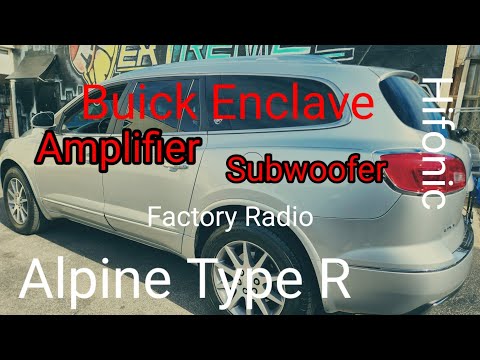 Buick Enclave Subwoofer and amplifier Install using Factory head unit