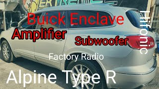 Buick Enclave Subwoofer and amplifier Install using Factory head unit