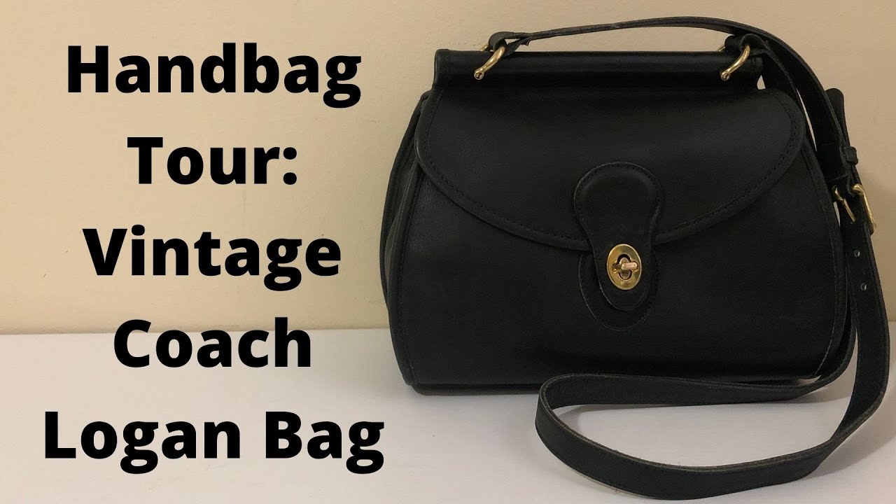 Handbag Tour: Vintage Coach Logan Bag in Forest Green - YouTube