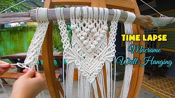 TIME LAPSE | How to Extra Large Driftwood Macrame Wall Hanging | Boho Style | Tutorial by LIT decor