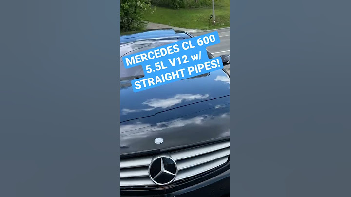 Mercedes CL 600 V12 STRAIGHT PIPED!! #shorts