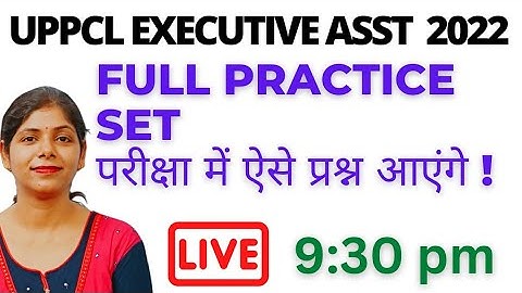 Uppcl Executive Assistant 2022 | Live Mock Test