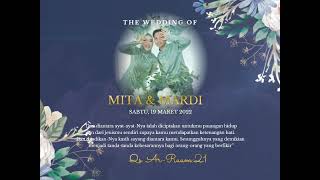 Undangan Digital Mita & Mardi| Marry Your Daughter - Brian McKnight Jr