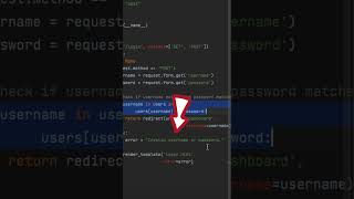 How to build a login system in Flask | Flask authentication part 1 | Flask tutorial Day 23 #shorts