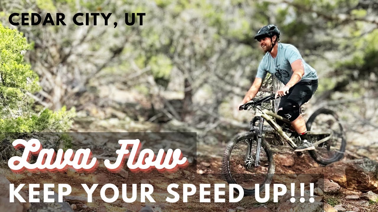 Keep Your Speed Up!! | Lava Flow Mountain Bike Trail in Cedar City, UT