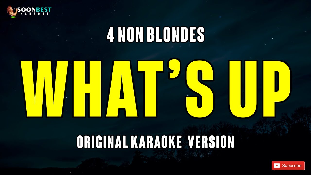 What's Up - 4 Non Blondes (Original Karaoke Version)