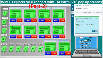 WinCC Explorer V8.0 create popup and control simulation without real PLCs part2