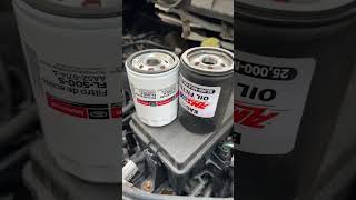 Motorcraft oil filter vs Amsoil filter, difference are obvious