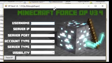 MINECRAFT FORCE OP HACK 18   110 NO HACK CLIENT GRIEF EVERY SERVER
