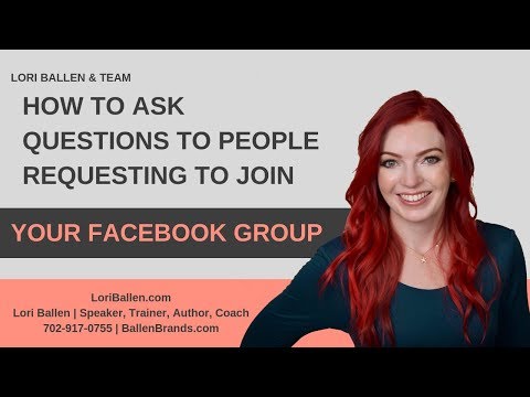 How to Ask Questions to People Requesting to Join Your Facebook Group