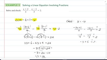College Algebra: 1.2 Linear Equations and Rational Equations