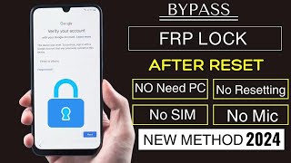 After Factory Reset Cannot Login To Google Account 2024 | No Need Pc