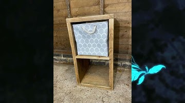 Night stand Cube Storage Unit compatible with IKEA Kallax unit and other inserts