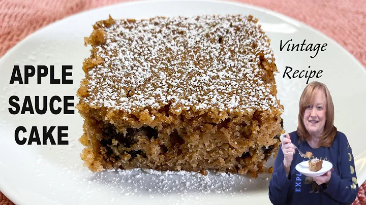 Old Fashioned APPLE SAUCE CAKE, A Vintage Dessert ...