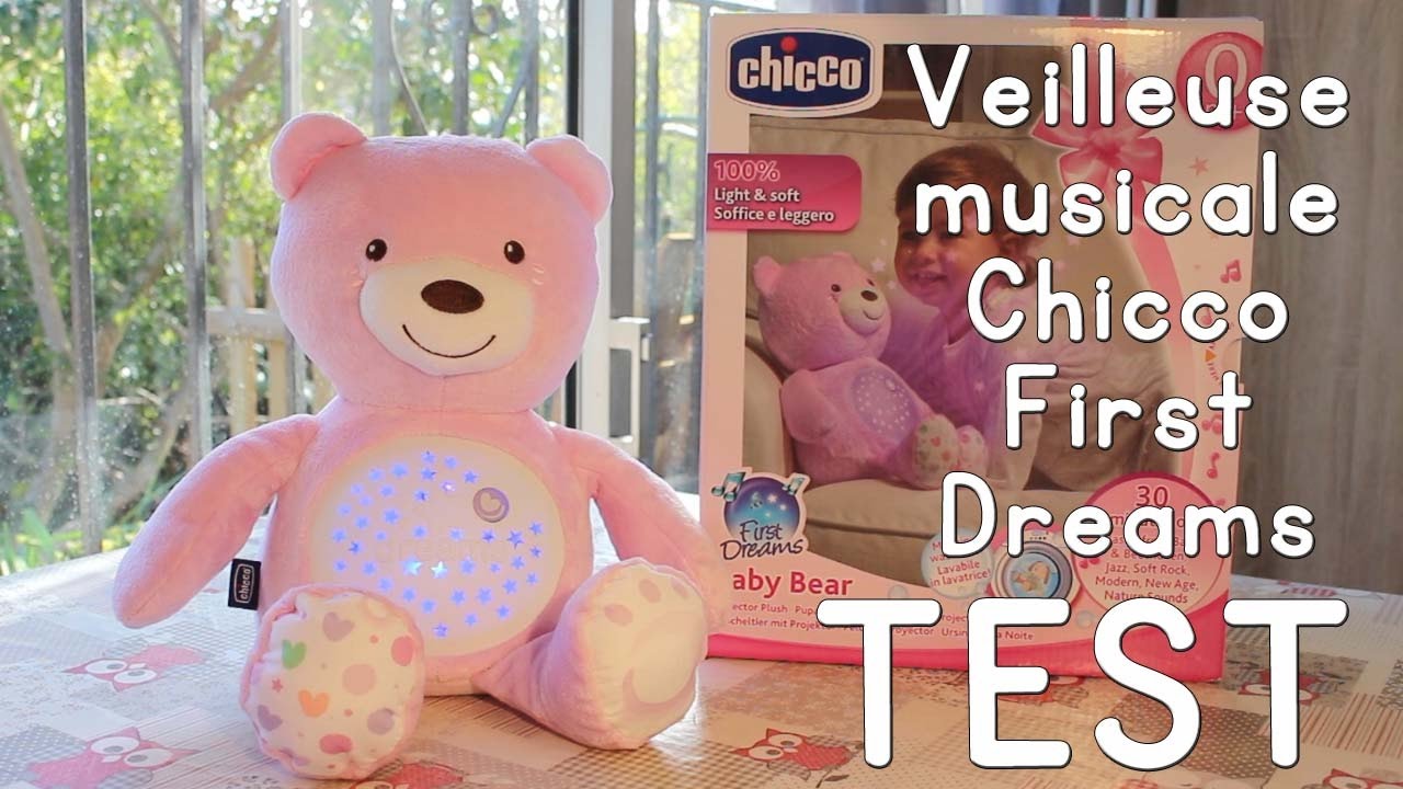 TEST - Veilleuse Musicale Chicco Ourson Baby Bear First Dreams 