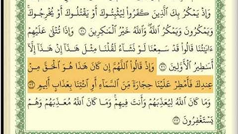 القرأن الكريم سورة الأنفال