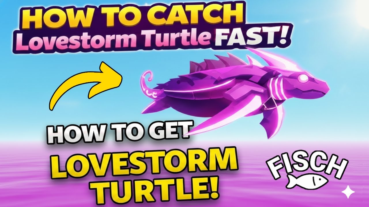 How To Catch Lovestorm Turtle Fast in Fisch | Best Way To Get Loverstorm Turtle in Fisch | Roblox