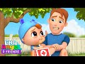 Daddy Has A Boo Boo | Little Angel And Friends Kid Songs