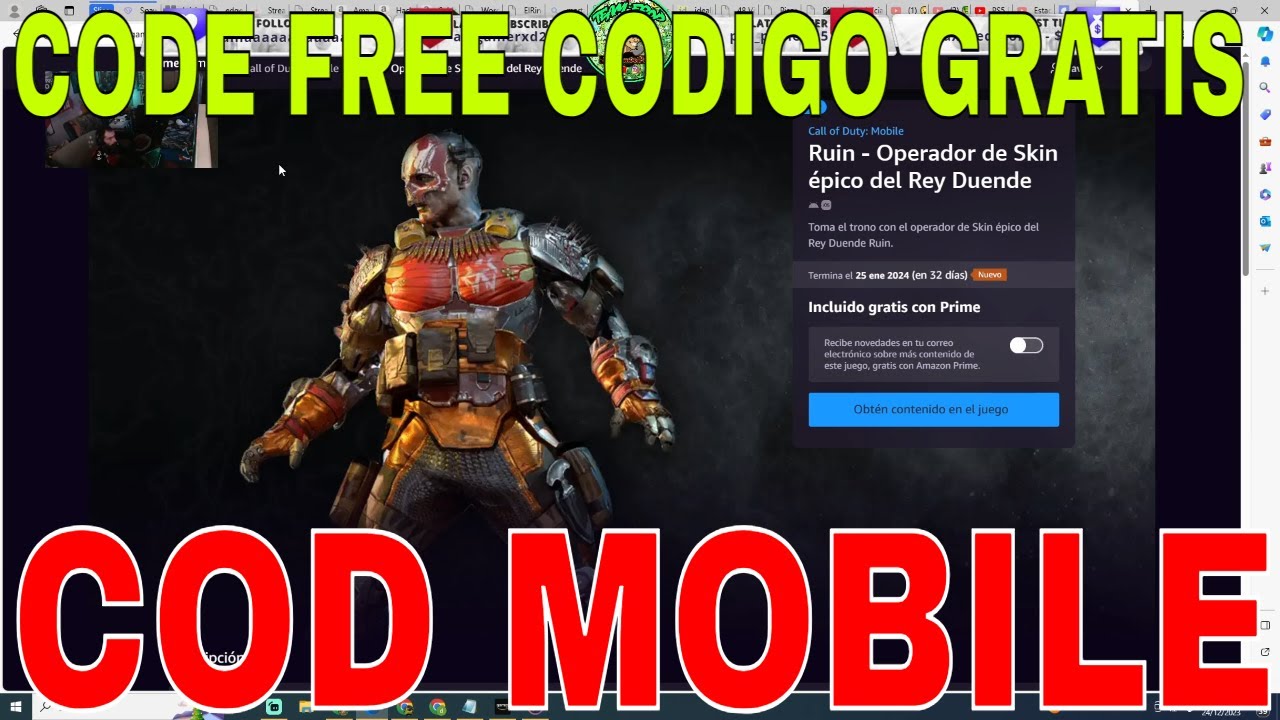 COD MOBILE 🎁 REGALO Skin GRATIS de AMAZON GAMING ‼ - YouTube