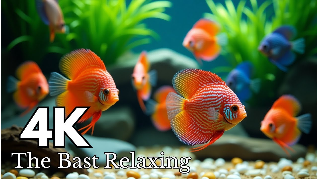 Tropical Fish Tank Ambience 🌊 Relaxing Aquarium Sounds for Study, Focus & Stress Relief