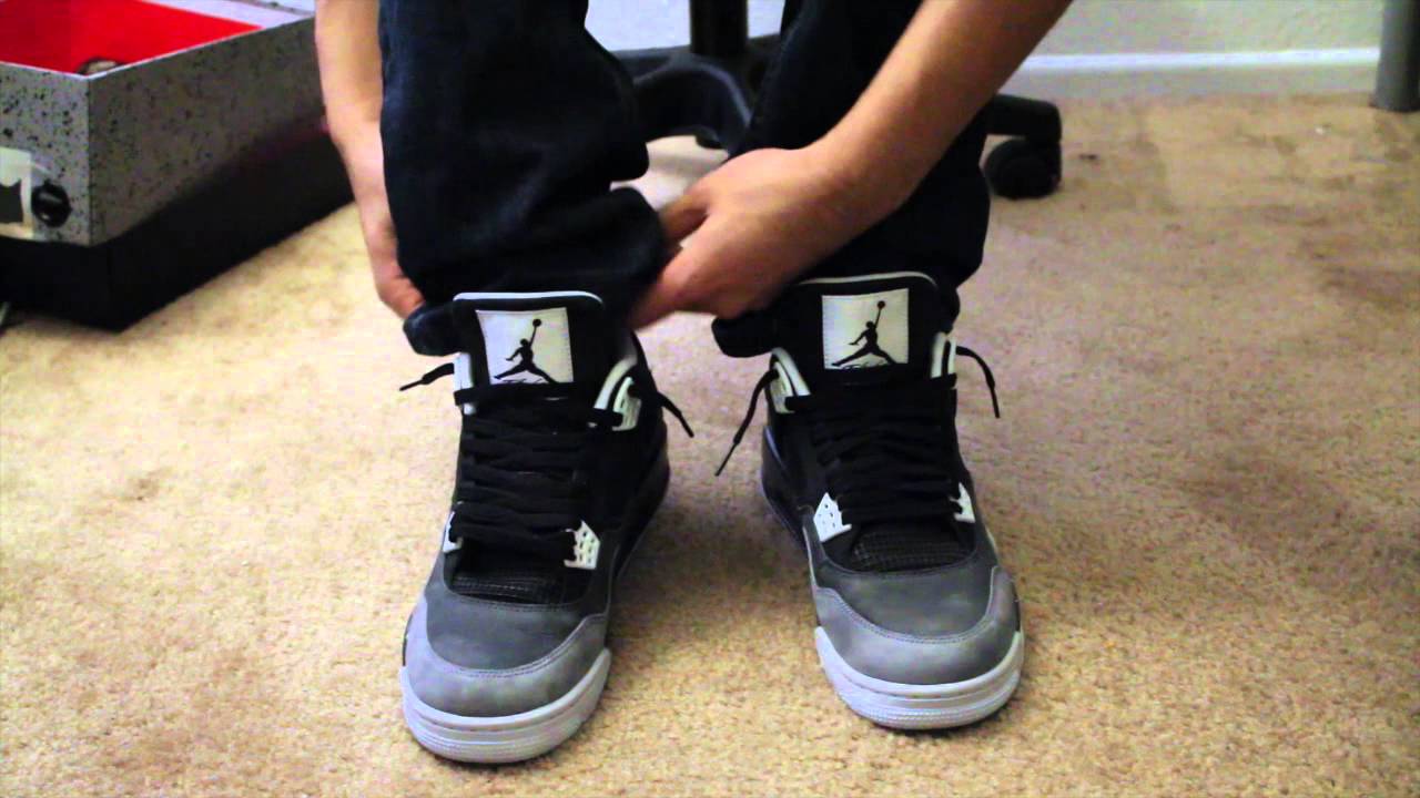 jordan 4 fear on feet