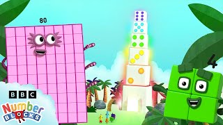 pattern palace and buildings in numberland learn to count maths for kids numberblocks