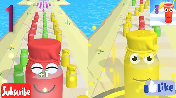 NOOB Vs PRO Vs HACKER - JUICE RUN 3D #juicerun #juicerun3d