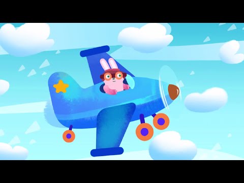 Развивающий мультик - Собираем силуэт - 4-я серия - Самолет