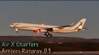 Airx Charters 9H-Big Arrives Rwy 03 At Perth Airport