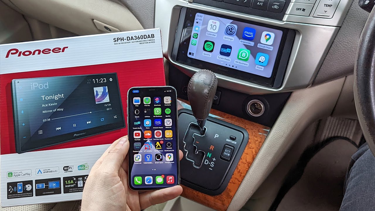 Lexus RX (XU30) PIONEER SPH-DA360DAB WIRELESS Apple CarPlay & WIRELESS  Android Auto, DAB & Camera 