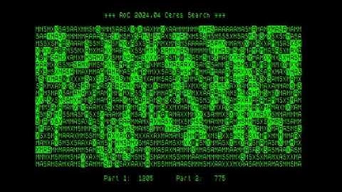 Advent of Code 2024 day 4 (in Pascal, on 8-bit CP/M)