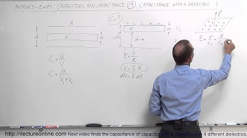 Physics 39   Capacitors (19 of 37) Find C when a "Smaller" Dielectric is Inserted