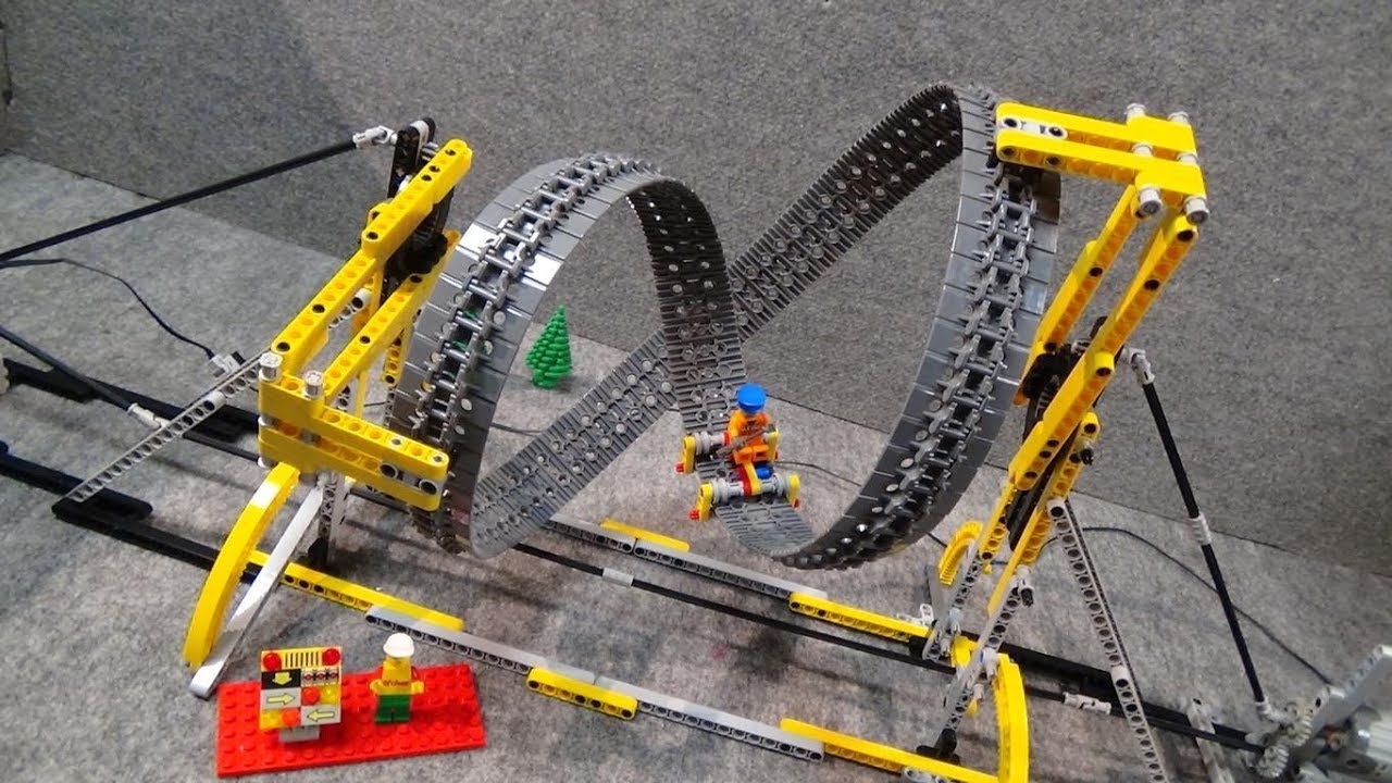 LEGO : Endless Roller Coaster / Chain Vehicle / Endlose Achterbahn by  üfchen 10261 - YouTube