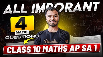 All Imporant 4 Marks Questions | | AP SA-1 | Class 10 Maths | Ranjith Sir