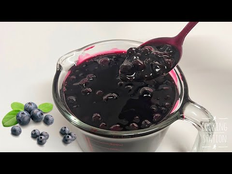 BLUEBERRY SAUCE  Easy Homemade Blueberry Sauce  Blueberry Sauce For Cake Topping