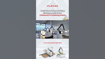 Easily Solve Carton Palletizing Challenges with Plexar Collaborative Palletizing Robots!