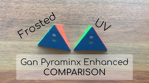 Gan Pyraminx Enhanced: Frosted vs UV