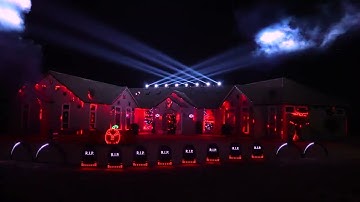 House Transforms Into Mesmerizing Halloween Light Show