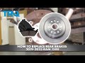 How to Replace Rear Brakes 2019-2023 Ram 1500