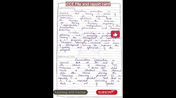 Continuous and Comprehensive Evaluation File | B.Ed Internship Files #shortsfeed #shorts