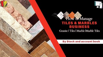 How To Use Stock And Account Book Software for Tiles & Marbles |  Wholesale & Retail | #billings