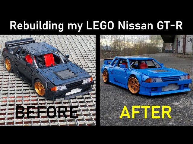 LEGO MOC Nissan R34 Skyline GT-R by mcgwerks