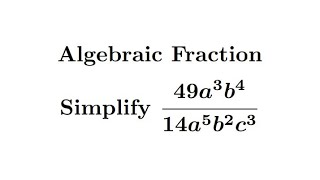Algebraic Fractions Example 10 #mathmatiqs #algebra